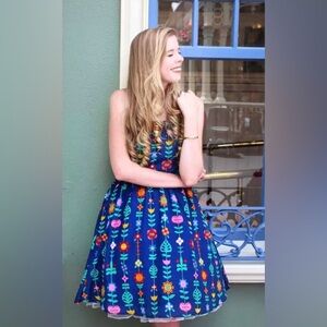 Disney Blue Floral Dress